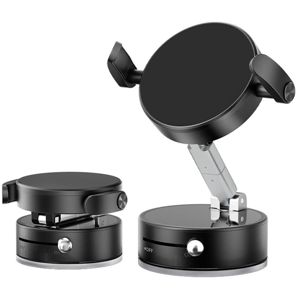 Upgraded Wireless Magnetic 360 Degree Rotating Adjustable Folding Car Phone Holder Strong Suction Power Is Suitable For Magsafe And All Smartphones - 5 - CJ