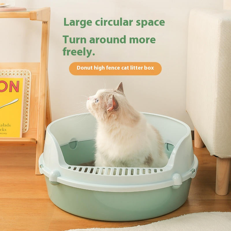 Anti - splash Semi Closed Litter Box - 0 - CJ