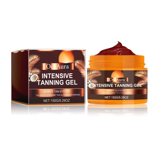 OceAura Intensive Tanning Gel, Sun Free Black Summer Beach Natural Wheat - Colored Moisturizing Body Care - 5 - CJ