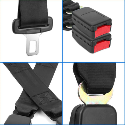 2Pcs Car Seat Belt Extender 14.37in Buckle Tongue Webbing Extension Safety Belt Auto Belt Clip Lengthening - 5 - CJ