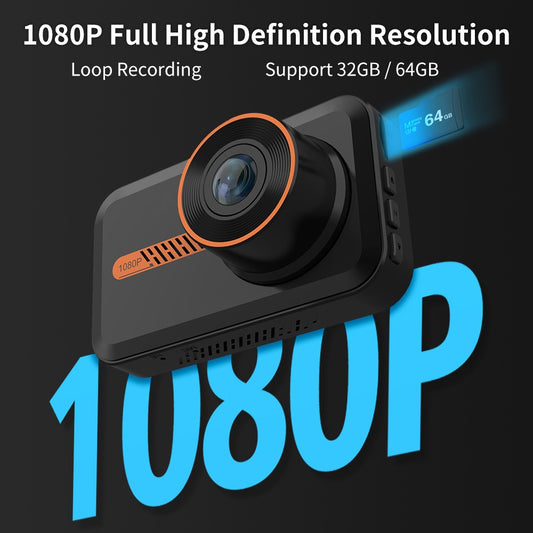 Dash Cam Front And Rear Car Camera Dual Dashcam 1080P FHD - 0 - CJ