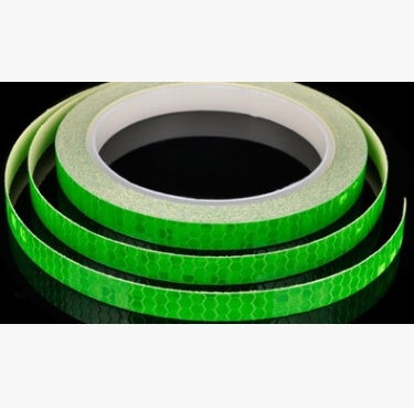 Car and motorcycle bicycle reflective stickers mountain bike luminous stickers dead fly bicycle wheel body sticker - 0 - CJ - green - CJQCWBQC00044 - green