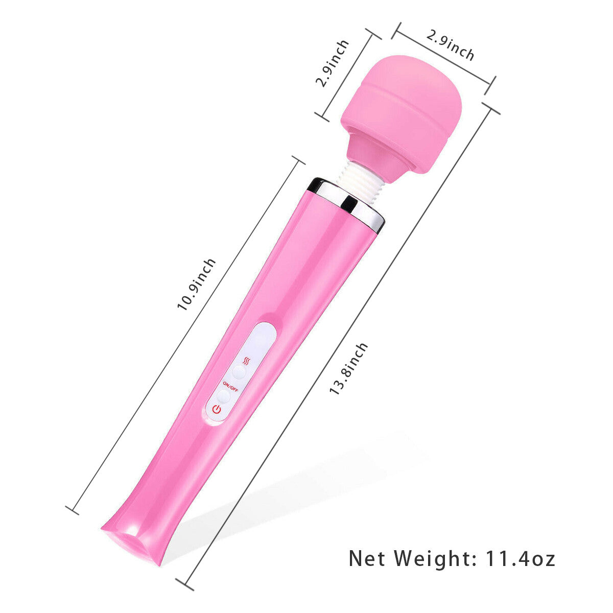 20 Speed Magic Massager Wand Full Body Pain Powerful Waterproof 10 Vibration Mode Massage Vibration UK Plug - 5 - CJ