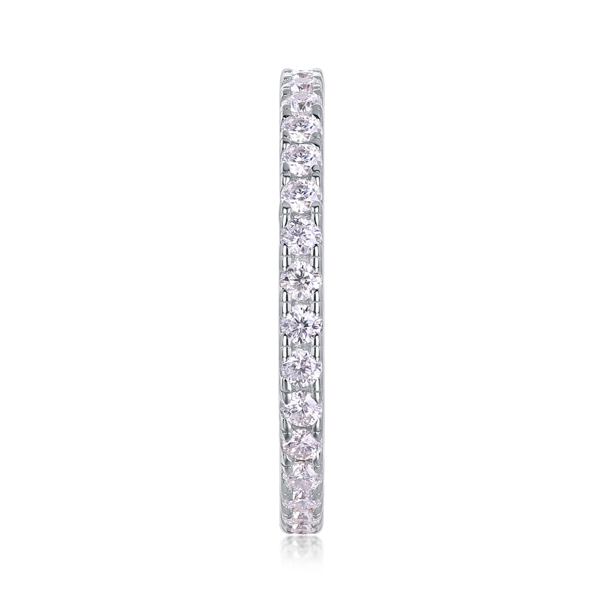 1Luxury Fashion Row Diamond Ring Moissanite Silver Ring Prohibit TikTok sales - 5 - CJ