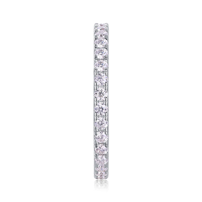 1Luxury Fashion Row Diamond Ring Moissanite Silver Ring Prohibit TikTok sales - 5 - CJ