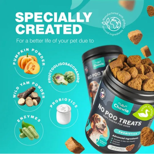 No Poo Chews For Dogs Coprophagia Deterrent For Dogs Forbid For Dogs Stool Eating Deterrent Dog Probiotics For Digestive Health Digestive Gut Immune Health Treats No Poop Eating For Dogs - 5 - CJ