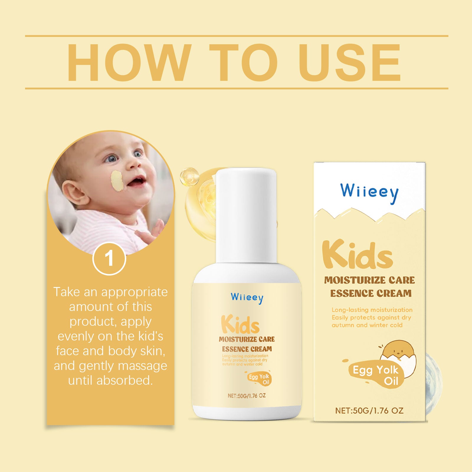 Wiieey Children's Moisturizing Care Cream, Moisturizing, Moisturizing, Moisturizing, Moisturizing And Moisturizing Body Lotion - 5 - CJ