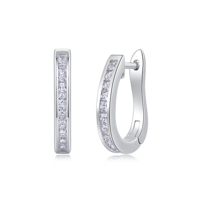 1Touch Tenderness - Fashionable And Luxurious Diamond Jewelry Earrings Set With Moissanite S925 Sterling Silver And Platinum - plated Stud Earrings Prohibit TikTok sales - 5 - cjdropshipping