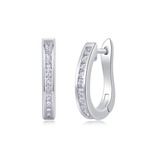 1Touch Tenderness - Fashionable And Luxurious Diamond Jewelry Earrings Set With Moissanite S925 Sterling Silver And Platinum - plated Stud Earrings Prohibit TikTok sales - 5 - cjdropshipping