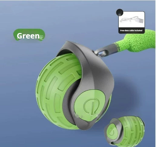 New Interactive Cat Toys Ball Auto Electric Rolling Ball Toys For Cat Kitty Pets Smart Automatic Teaser USB Rechargeable Cat Toy Pet Products - 0 - CJ - Emerald Green - CJYD224919103CX