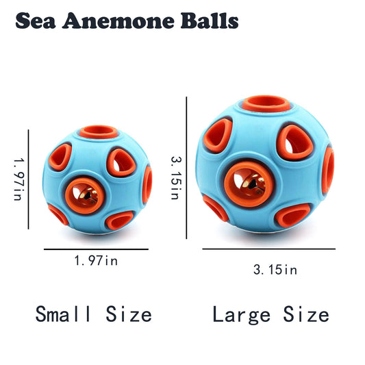 Dog Rubber Ball With Bell Sound, 2 - Pack, Interactive Pet Chew Toy For Puppies And Small Dogs.Please Note That Both Items Shipped Are Intended As Bells And Do Not Include Lights. - 5 - CJ