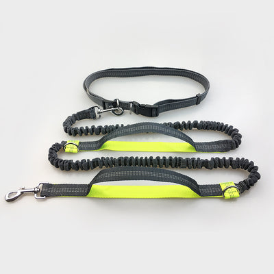Amazon direct pet supplies multi - function running reflective pull dog leash double elastic dog leash traction - 0 - CJ