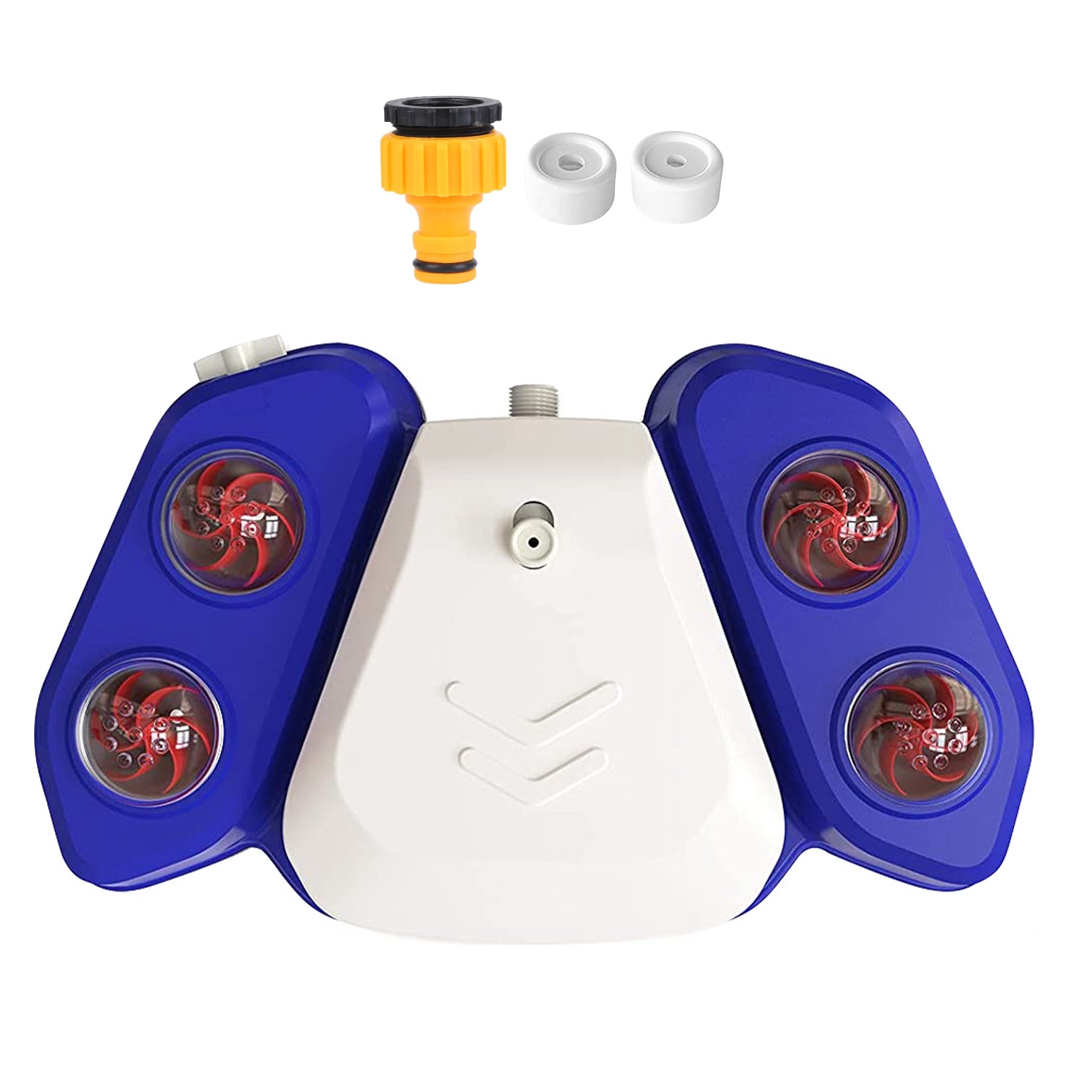 Blue - Yellow Color Options - 1Pc Dog Water Fountain Multifunctional Automatic Pet Water Dispenser Outdoor Step - on Activated Sprinkler For Drinking Shower Fun - 5 - CJ