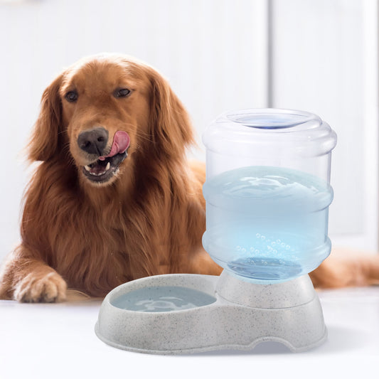 3.5L 1Gal Pet Water Dispenser Self - Dispensing Gravity Pets Water Feeder Automatic Pet Waterer Cat Dog - 5 - CJ