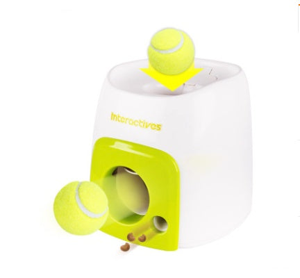 Smart Pet Feeder Tennis Ball Missing Device Throwing Reward Machine - 0 - CJ - Green white - CJJJCWGY00881 - Green white