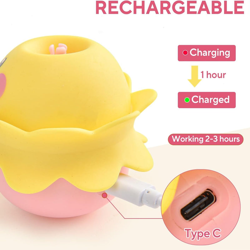 Interactive Automatic Cat Feather Toy, Rotating With LED Light, Rechargeable Electronic Chirping Toys For Indoor Cats. - 4 - CJ