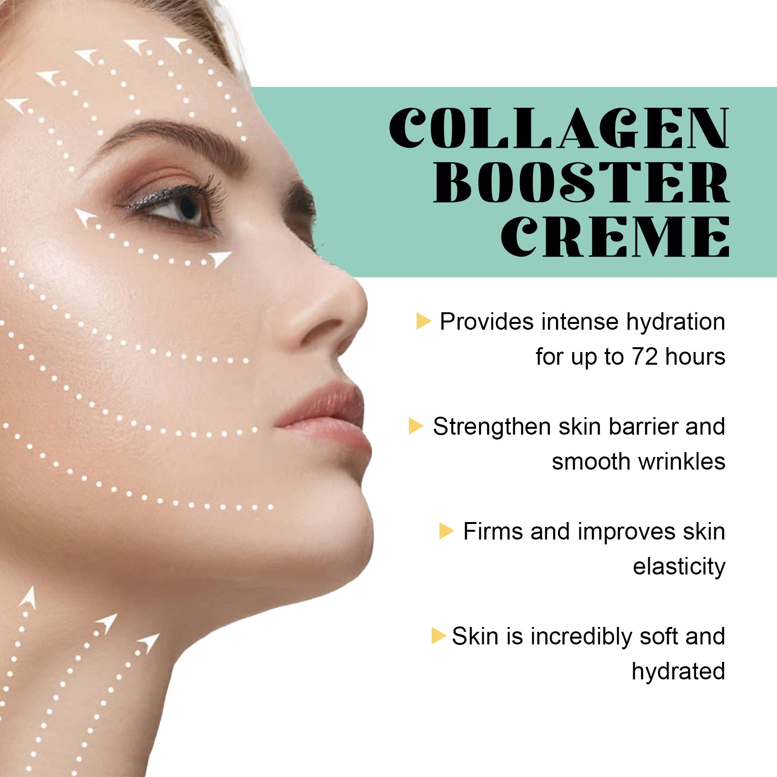 Hoygi Collagen Booster Creme, Reduce Wrinkles Repair Skin Barrier Firming Hydrating Smoothing Cream - 5 - CJ