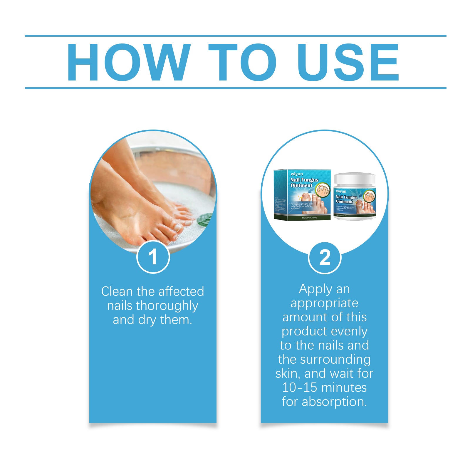 Wiyun Toenail Care Cream, Soft Toenail Care Cream Mild Toenail Repair Cream - 5 - CJ