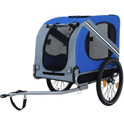 Large Folding Bike Trailer For Dogs  120LB Capacity All - Terrain Pet Carrier, Durable Steel Frame For Cycling, Jogging, Camping  Outdoor Adventures - 5 - cjdroshippping