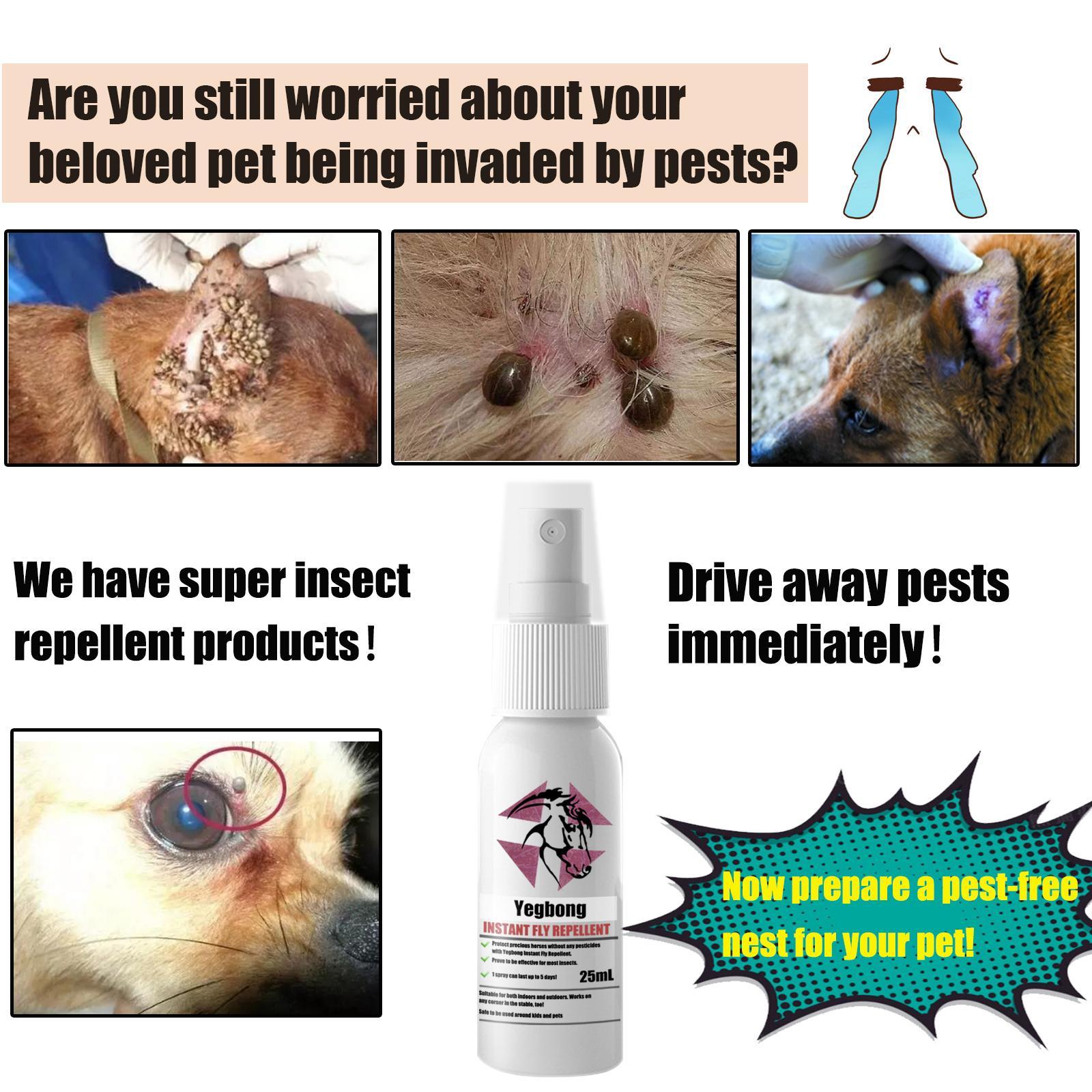 Yegebang Pet Deworming, Flea And Tick Removal, Itching Spray For Cats And Dogs - 5 - CJ