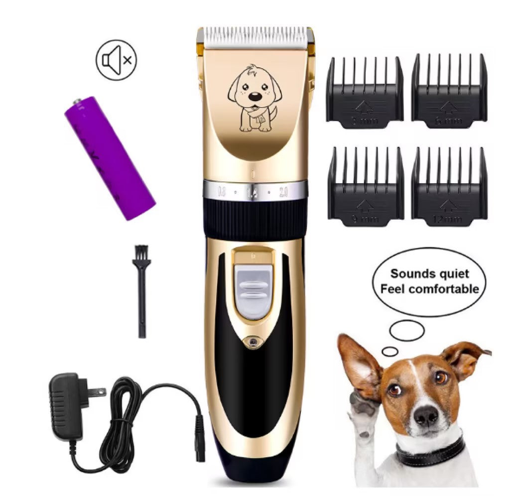 Rechargeable Cat Hair Clipper Pet Electrical Hair Cutter Lady Shaver - 0 - CJ - Gold - UK - CJGY205551212LO