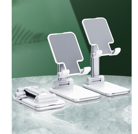 Adjustable Cell Phone Stand Tablet Holder Bracket Mount - 0 - CJ - White - CJSJSJSJ01418 - White