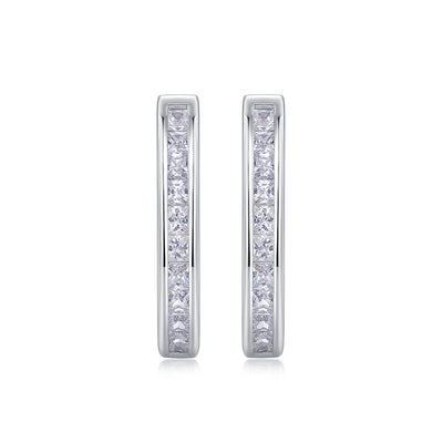1Touch Tenderness - Fashionable And Luxurious Diamond Jewelry Earrings Set With Moissanite S925 Sterling Silver And Platinum - plated Stud Earrings Prohibit TikTok sales - 5 - cjdropshipping
