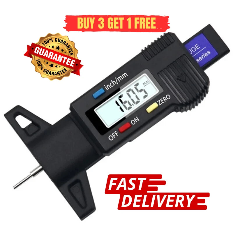 Digital Tyre Tread Depth Gauge Measuring Tool Car Van Trucks MOT Digital - 5 - CJ