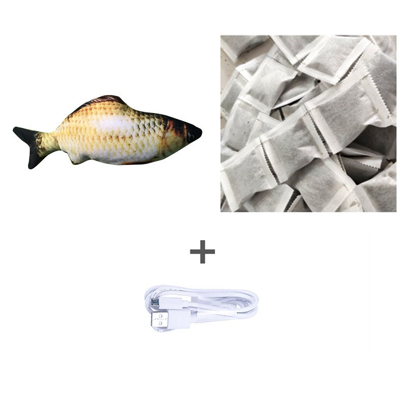 Without Cat Nip Version - Electric Jumping Fish Simulation Electric Fish Toy - 0 - CJ - StyleC - CJWJWJMR00725 - StyleC