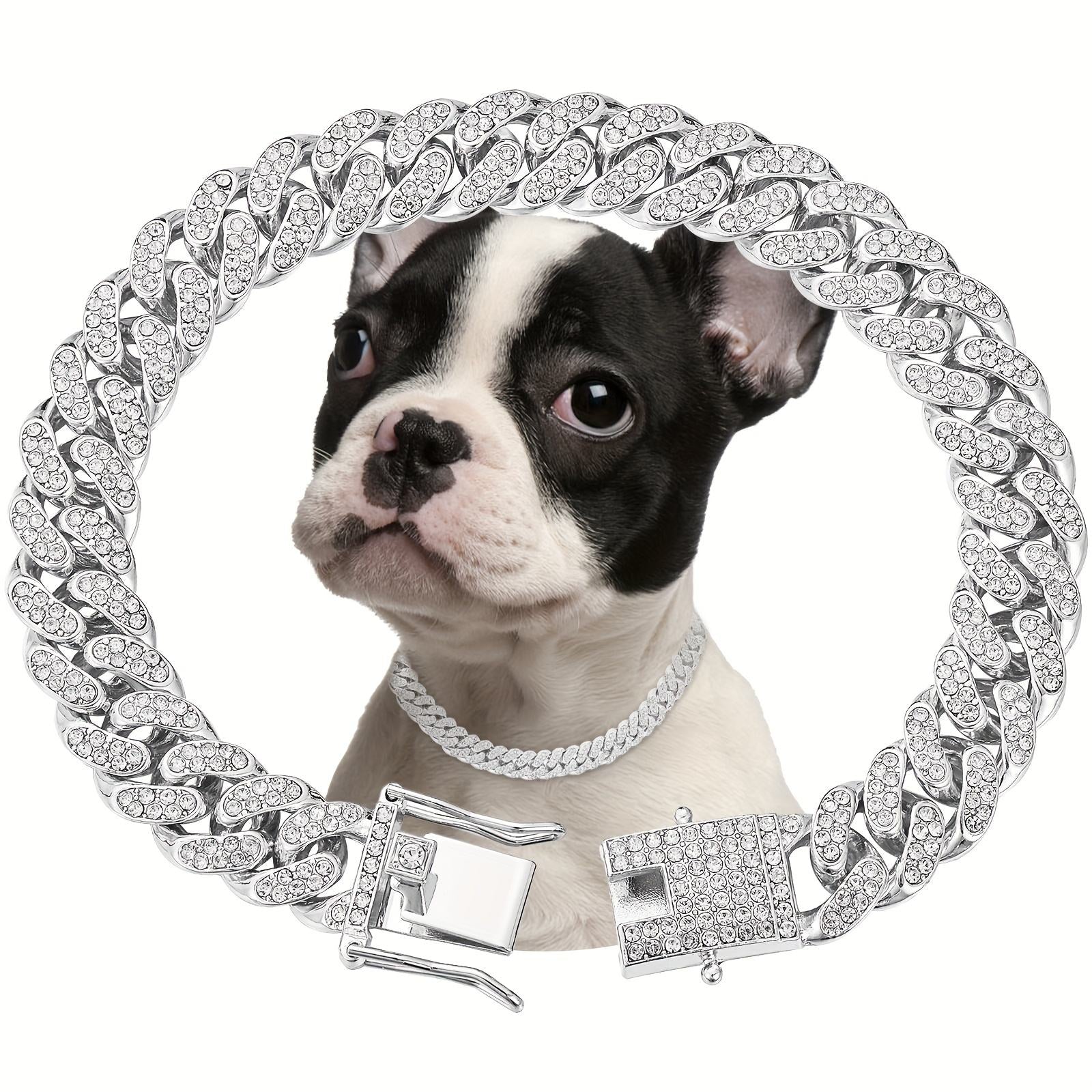 Shiny Diamond Safety Metal Necklace - 5 - CJ