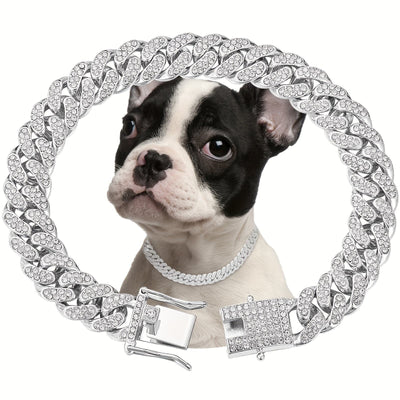Shiny Diamond Safety Metal Necklace - 5 - CJ