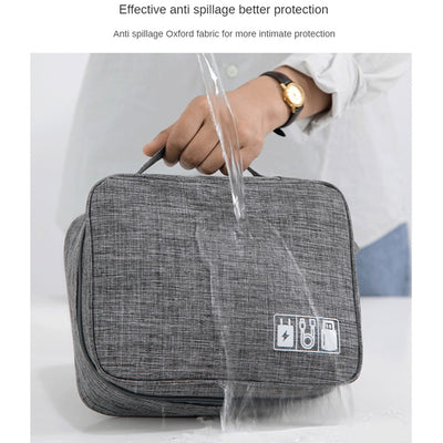 Electronics Organizer Travel Cable Organizer Bag Waterproof Portable Digital Storage Bag Electronic Accessories Case Cable Charger Organizer Case - 5 - CJ