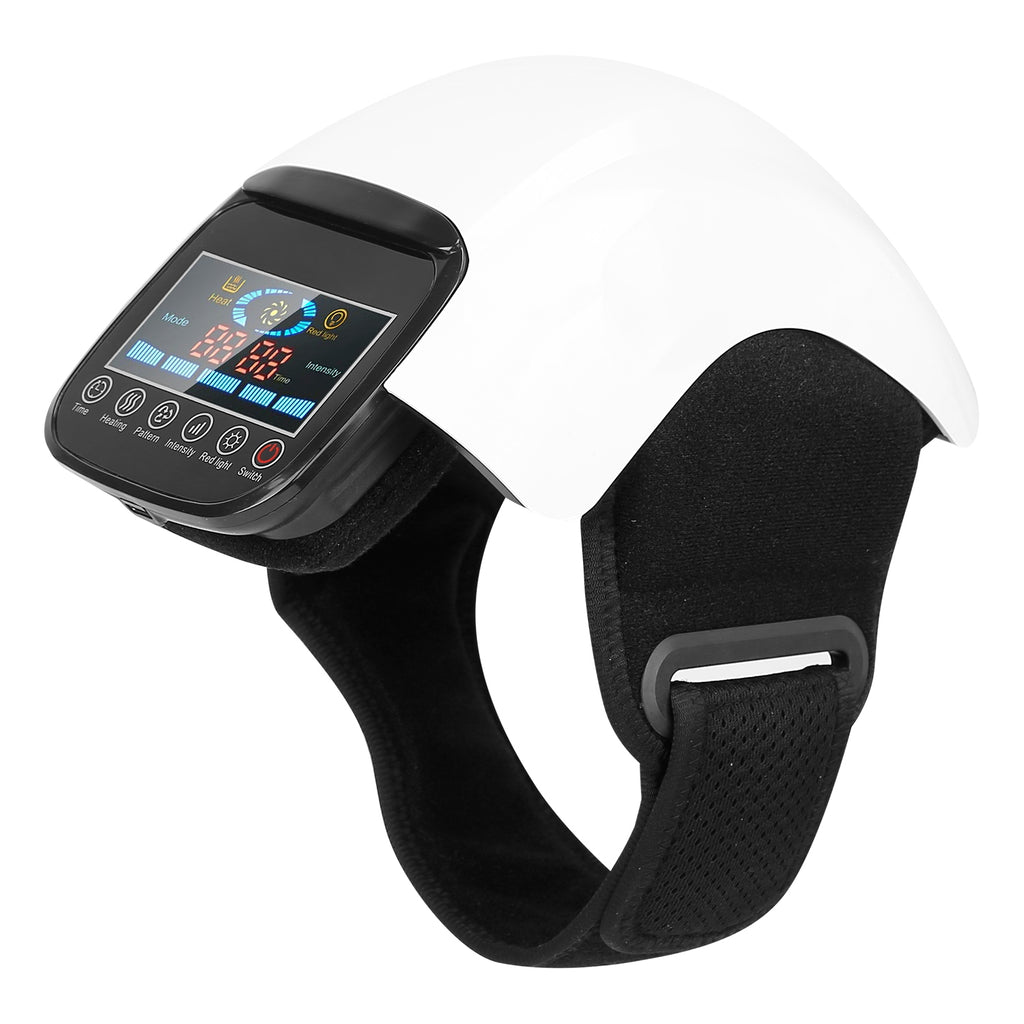 1Pc Electric Rechargeable Knee Massager Infrared Heat Pain Relief Therapy Knee Brace Wrap With Air Pressure Kneading Timer Temperature Adjustment