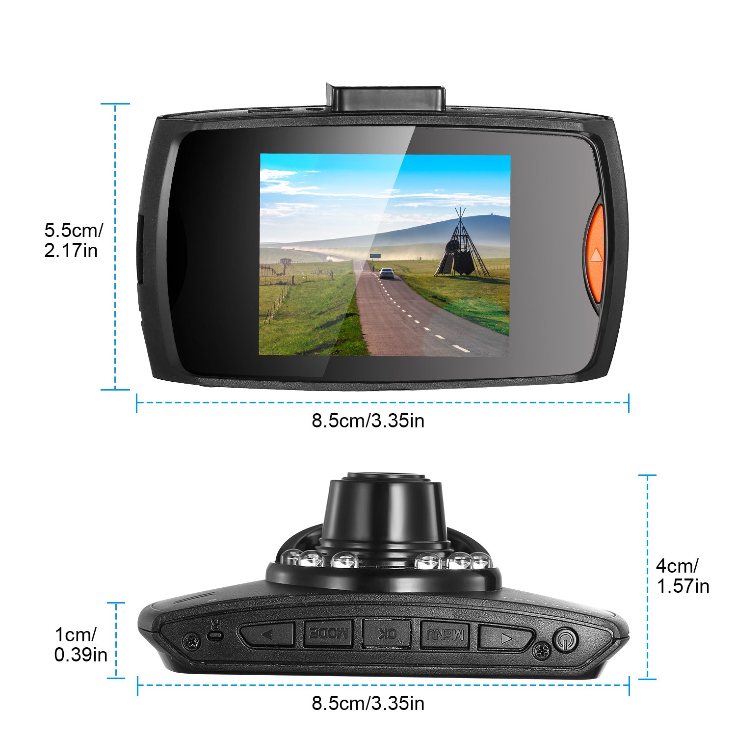 1080P Car DVR Camera Dash Cam Camcorder 90 Degree Angle Loop Recording Night Vison - 5 - cjdropshipping