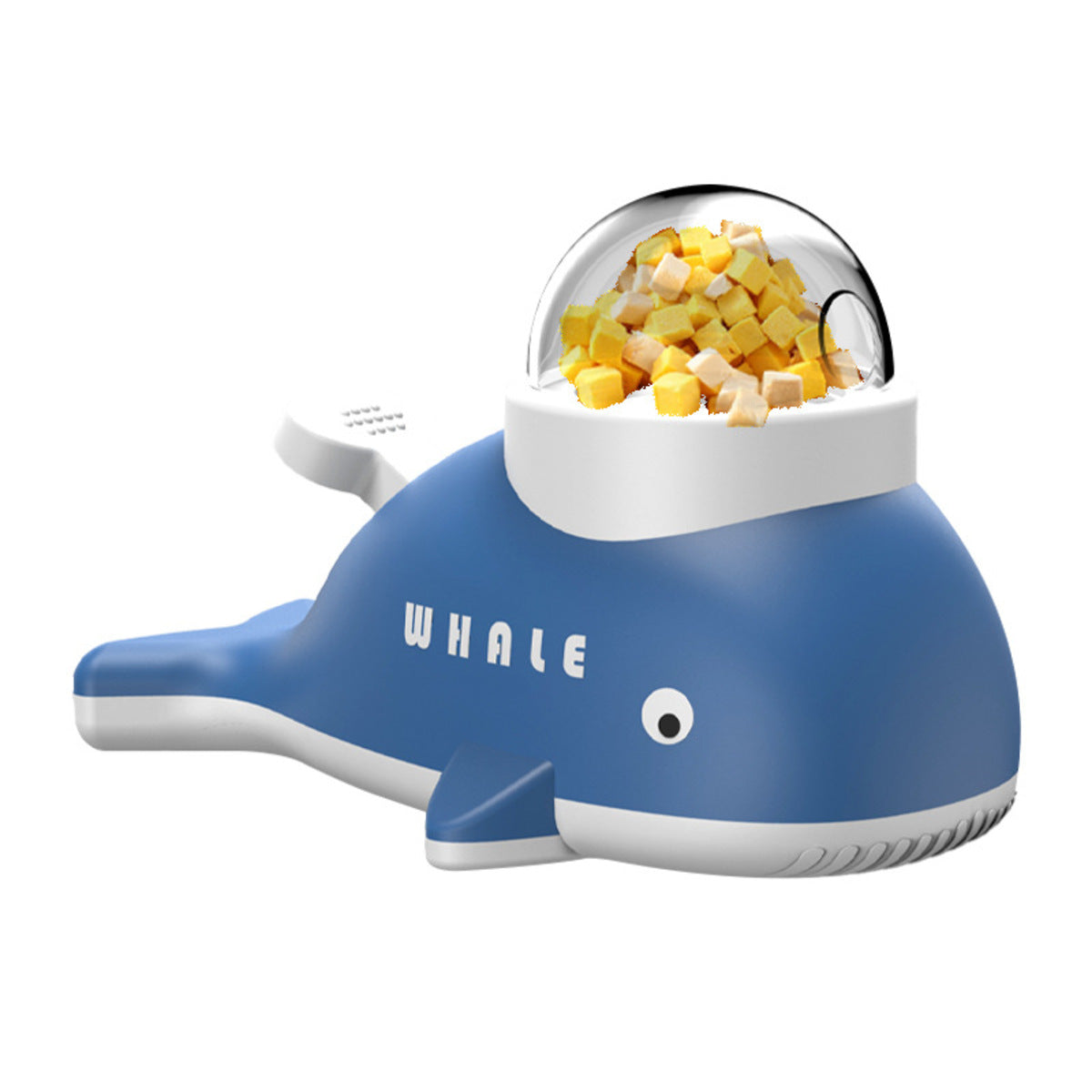 Interactive Treat Dispensing Toy For Cats And Dogs, Whale Shaped Slow Feeder Puzzle With Rotating Mechanism, Food Grade ABS Pet IQ Training Toy With Transparent Window - 5 - CJ