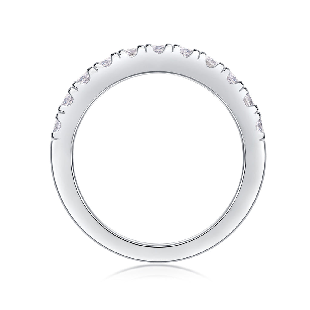 Parallel World Diamond Ring Luxury Fashion Set Moissanite Silver Ring