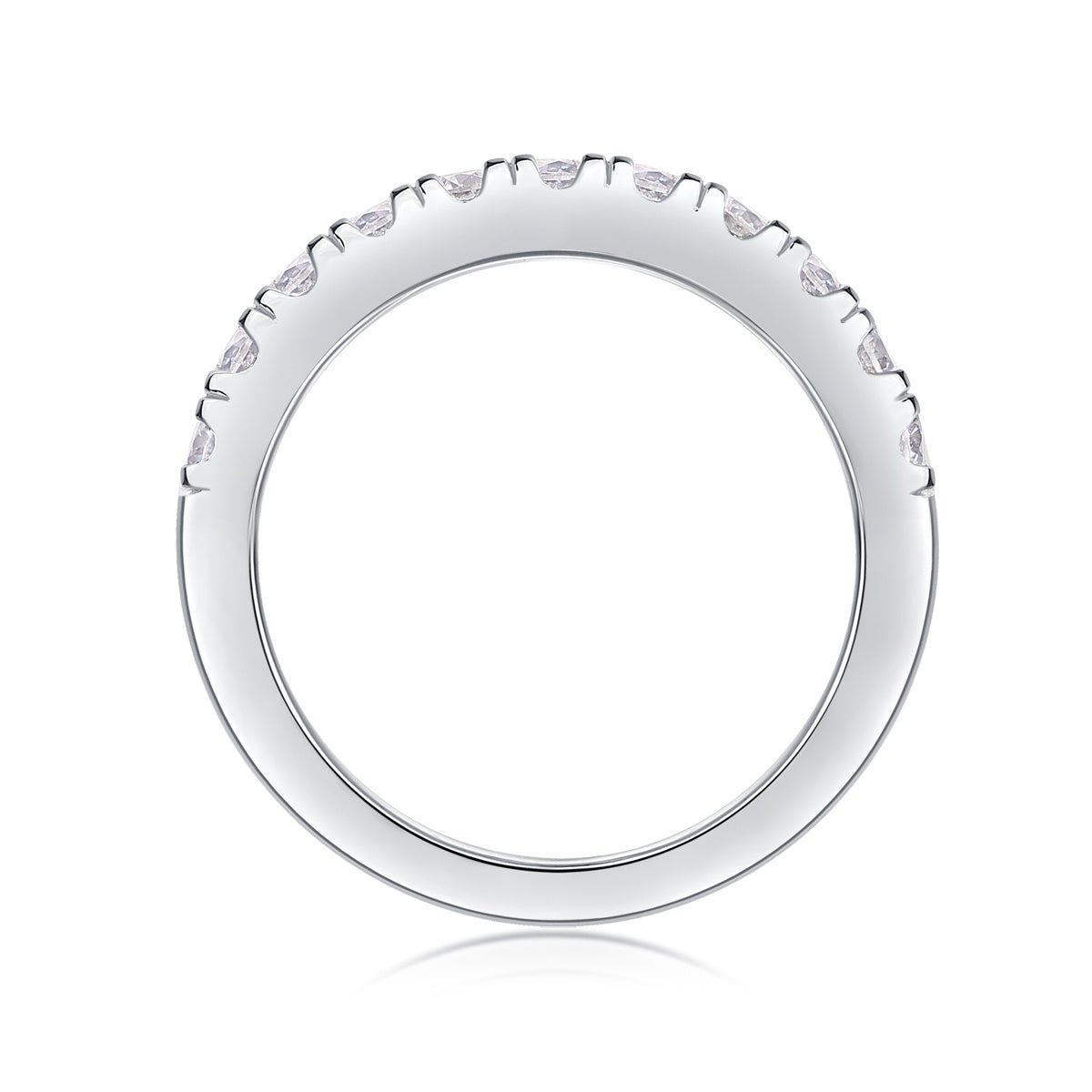 Parallel World Diamond Ring Luxury Fashion Set Moissanite Silver Ring