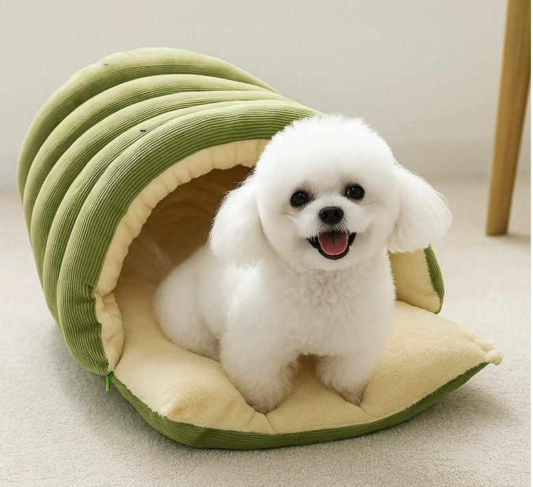 Removable And Washable Closed Cat House Winter Warm Pet Sleeping Nest - 0 - CJ