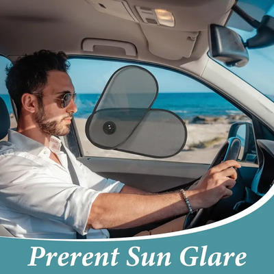Car Window Shades,  Breathable Car Window Shade For Baby For Side, Cross - border Car Side Window Adjustable Sunshade Super Stretchy Sun Shade For Car Window For Baby Block Sun Heat And Harmful UV Rays - 5 - cjdropshipping
