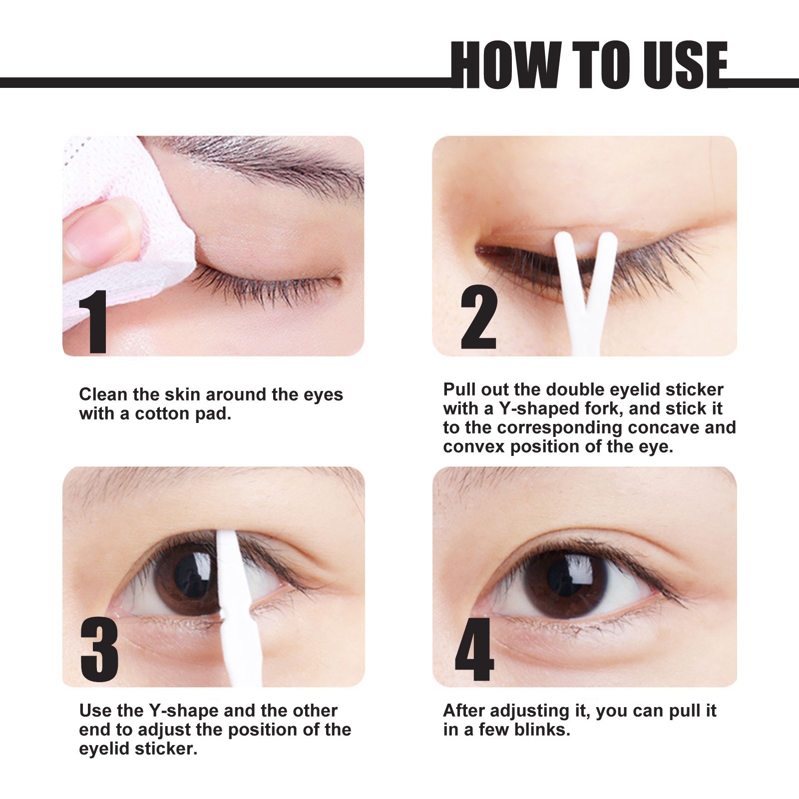 West&Month Double Eyelid Tape - Invisible, No - Glue, Natural Mesh Adhesive, Activates With Water, Beautiful Eyes, Olive Shaped Lace - 5 - CJ