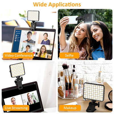 1Pc Rechargeable Selfie Light Fill Light 2000mAh Portable Clip On Light With 3 Light Modes 10 Brightness Levels For Phone Laptop Live Stream Make Up Photography - 5 - CJ
