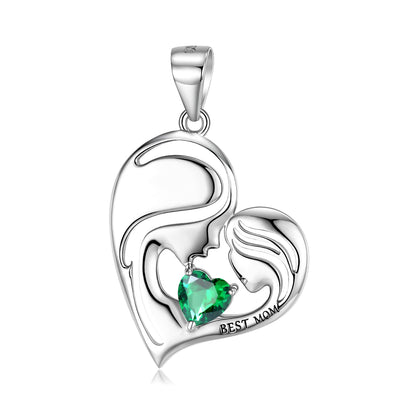 S925 Sterling Silver Best Mom Necklace Mother's Day Series Necklace - 4 - CJ - PNC00825 - CJJE1599723 - PNC00825