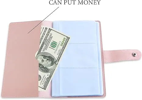 Business Card Holder Book, Business Card Book Case PU Leather Organization Binder Name ID Card Holder For Men & Women, Up To 96 Cards Capacity - 5 - CJ