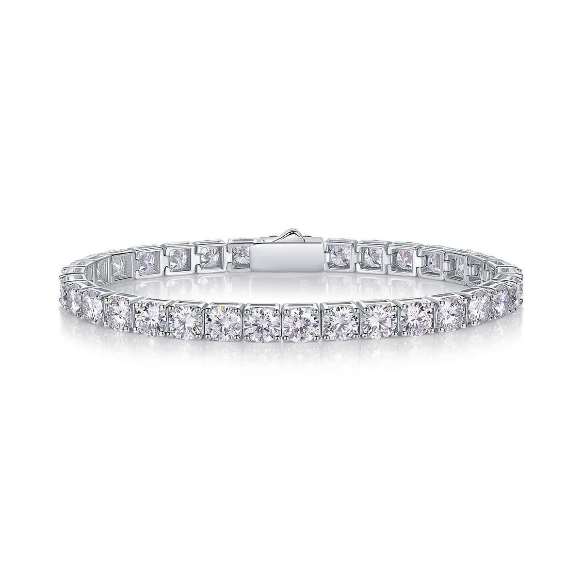 1Gravitation Luxury Fashion Mossan Diamond S925 Silver Bracelet Prohibit Tk Sales - 5 - CJ