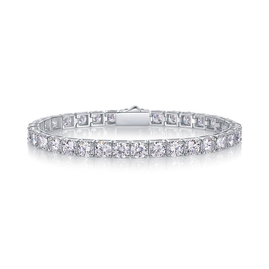 1Gravitation Luxury Fashion Mossan Diamond S925 Silver Bracelet Prohibit Tk Sales - 5 - CJ