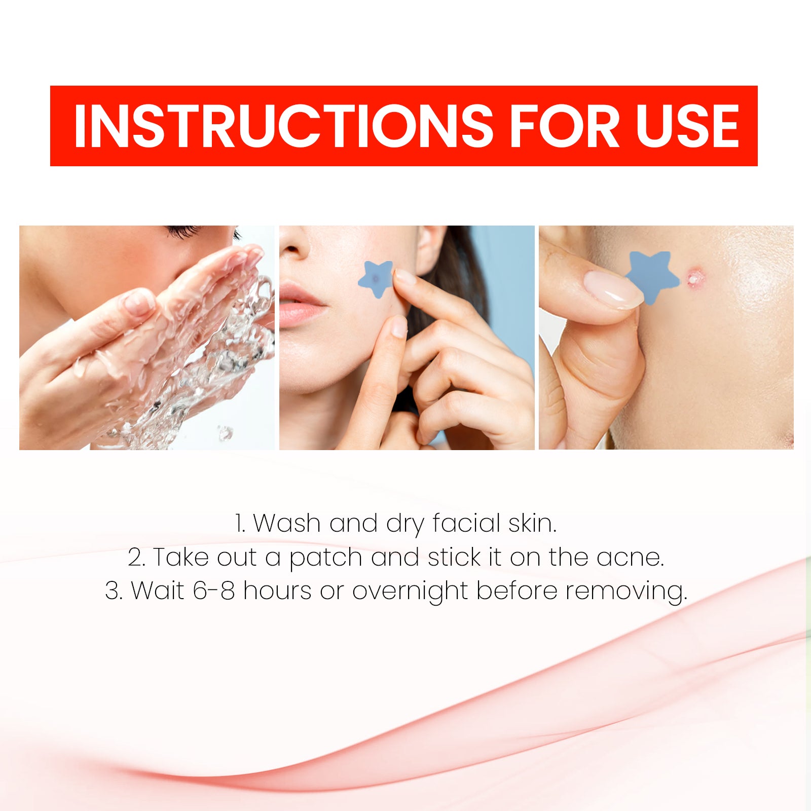 Jaysuing Star Colored Acne Stickers Repair Acne Pits & Marks Fade Acne Spots Blemishes Cover Acne Pimples - 5 - CJ