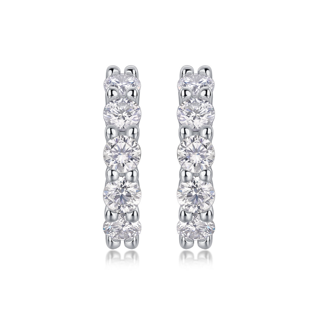 Dawn Diamond Set With Moissanite Silver Earrings Luxury Fashion Diamond Earrings Stud Earrings