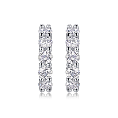 1Dawn Diamond Set With Moissanite Silver Earrings Luxury Fashion Diamond Earrings Stud Earrings Prohibit TikTok sales - 5 - CJ