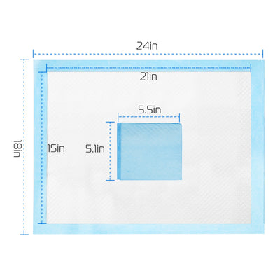 50Pcs Per Set Dog Training Pads Puppy Pee Pads Cat Wee Mats Potty - Train 24in X 18in M - 5 - CJ