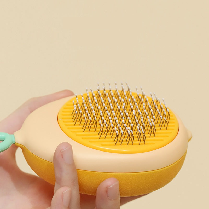 Creative Cat Grooming Comb Portable Massage Brush One - Button Remove Floating Hair Scraper Cats Dogs Pet Self Cleaning Tool Accessories - 5 - CJ